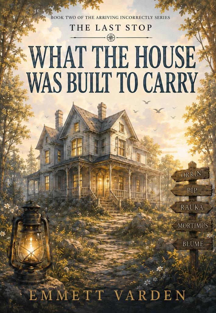 Cover of What the House Was Built to Carry by Emmett Varden, Book Two of The Last Stop series.